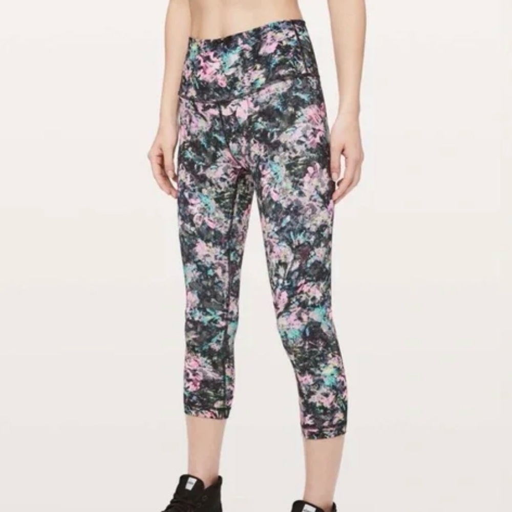 Lululemon Winder Under 20” Dappled Daze Cropped Leggings size 2